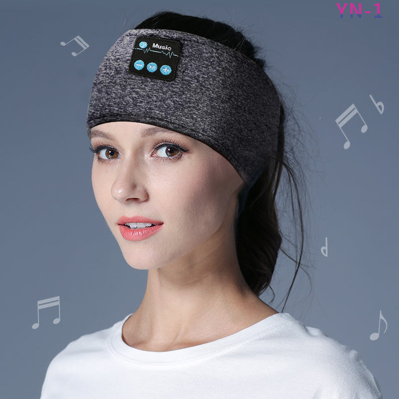 Wireless Bluetooth V5.0 Sports Headband with Music Call Stereo Shading Sleep Headband