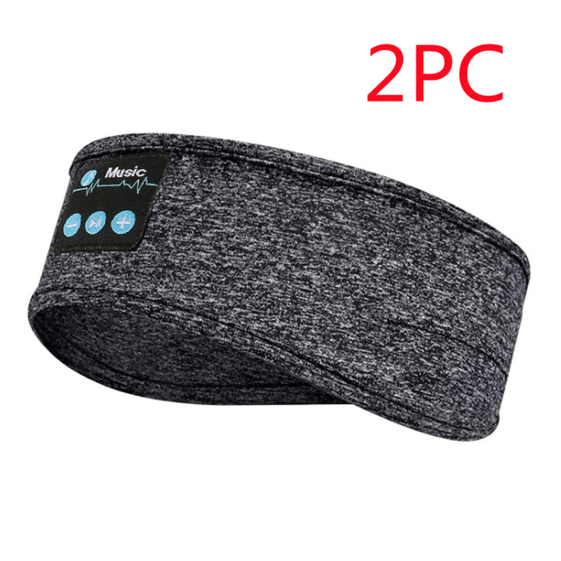 Wireless Bluetooth V5.0 Sports Headband with Music Call Stereo Shading Sleep Headband