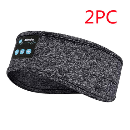 Wireless Bluetooth V5.0 Sports Headband with Music Call Stereo Shading Sleep Headband